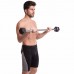Штанга фиксированная прямая обрезиненная Record Rubber Hexagon Barbell TA-6230-10 длина-95см 10кг черный