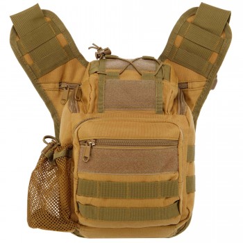Сумка тактическая многоцелевая через плечо SILVER KNIGHT TY-155 размер 27x22x9см Хаки