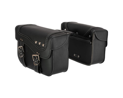 Кофры боковые для мотоцикла из экокожи Chopper SP-Sport HL616 2шт 42x30x15см черный