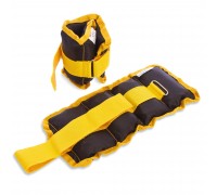 Утяжелители-манжеты для рук и ног Zelart ZA-2072-1_5 2x0,75кг желтый Утяжелители-манжеты для рук и ног Zelart ZA-2072-1_5 2x0,75кг желтый