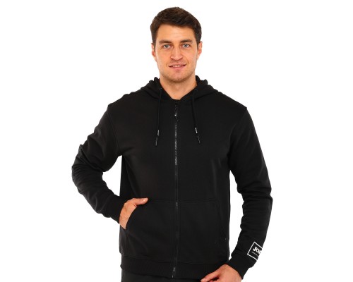 Кофта спортивная на молнии с капюшоном Joma URBAN STREET 104110-100 S-2XL черный Черный