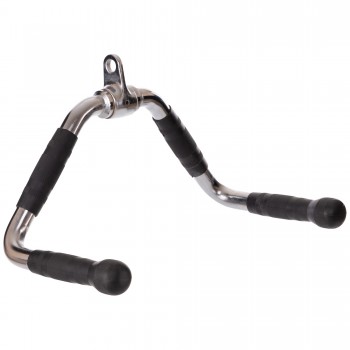 Рукоятка для тяги на трицепс и тяги к животу обрезиненная Zelart NT0423 хром Рукоятка для тяги на трицепс и тяги к животу обрезиненная Zelart NT0423 хром