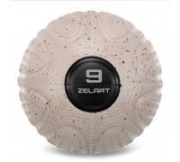 Слэмбол мяч набивной для кроссфита и фитнеса Slam Ball Zelart FI-4905-9 9кг черный