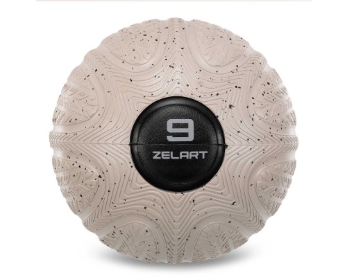 Слэмбол мяч набивной для кроссфита и фитнеса Slam Ball Zelart FI-4905-9 9кг черный