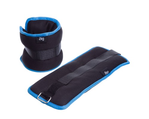 Утяжелители-манжеты для рук и ног SP-Sport FI-1303-4 2x2кг Черный-синий