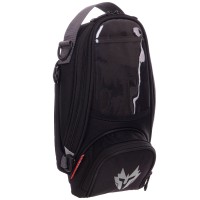 Сумка на бак мотоцикла на магнитах с окном под телефон Tank Bag JIASPEED M-3188 31х16х7см Черный-серый