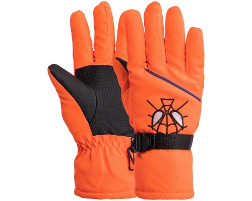 Перчатки горнолыжные теплые детские SP-Sport SPIDERMAN C-6572 M-XL Оранжевый