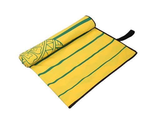 Полотенце для пляжа и бассейна из микрофибры UNDERSEA FRIENDS 4Monster T-MST 80х160см Желтый-зеленый