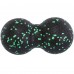 Йога роллер набор 3 в 1 (роллер, мяч массажный, мяч двойной Duoball) SP-Sport FI-1061 Черный-зеленый