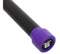 Бодибар Body Bar Zelart FI-4776-6 вес 6кг черный-фиолетовый