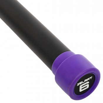 Бодибар Body Bar Zelart FI-4776-6 вес 6кг черный-фиолетовый