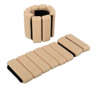 Утяжелители-браслеты для рук и ног с силиконовым покрытием SP-Sport FI-0709 1x0,5кг Бежевый Утяжелители-браслеты для рук и ног с силиконовым покрытием SP-Sport FI-0709 1x0,5кг Бежевый