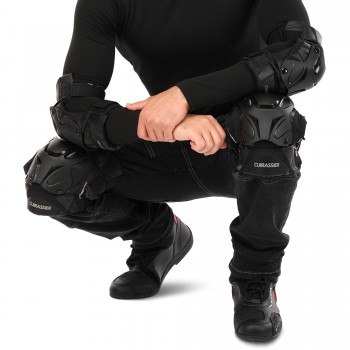 Комплект мотозащиты наколенники и налокотники CUIRASSIER KOL-3-E01-3 Черный Комплект мотозащиты наколенники и налокотники CUIRASSIER KOL-3-E01-3 Черный