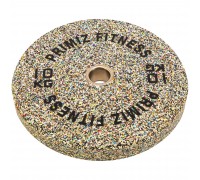 Бамперные диски из структурной резины Bumper Plates Record TA-4787-10 51мм 10кг серый