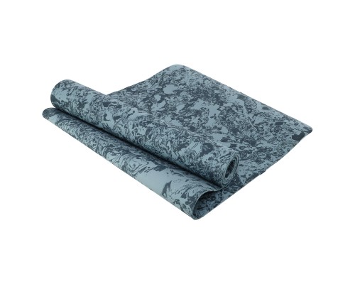 Коврик для йоги и фитнеса TPE SP-Sport FI-3537 183x61x0,6см Синий-серый