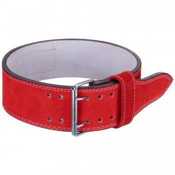 Пояс атлетический кожаный ZELART SB-165159 ширина-10см размер-XS-XXL красный