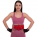 Пояс атлетический кожаный ZELART SB-165159 ширина-10см размер-XS-XXL красный