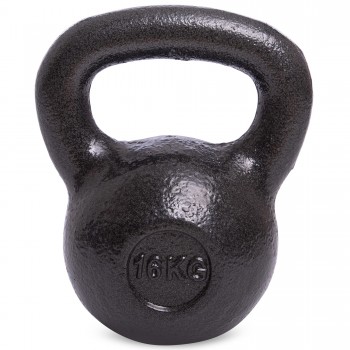 Гиря чугунная окрашенная SP-Sport TA-1815-16P вес 16кг черный