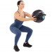 Мяч набивной медицинский для кроссфита WALL BALL LiveUp LP8103-2 2кг черный