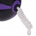 Мяч медицинский Tornado Ball Zelart на веревке FI-5709-4 4кг черный-фиолетовый