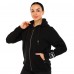 Кофта спортивная женская на молнии с капюшоном Joma URBAN STREET 902423-100 S-L черный Черный