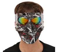 Защитная маска SP-Sport MZ-3 Черный-белый