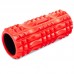Роллер массажный цилиндр (ролик мфр)  заполненный пеной 33см Grid Spine Roller Zelart FI-5712 Красный