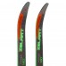 Лыжи беговые детские в комплекте с палками Zelart SK-0881-110B Черный-салатовый-оранжевый