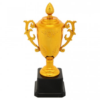Кубок спортивный с ручками и крышкой SP-Sport CS-031 высота 21см золотой