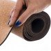 Коврик для йоги Пробковый каучуковый двухслойный Yoga mat Record FI-7156-10 183x61мx0.4cм коричневый