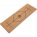 Коврик для йоги Пробковый каучуковый двухслойный Yoga mat Record FI-7156-10 183x61мx0.4cм коричневый