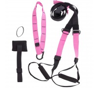 Петли тренировочные SP-Sport FI-6433 черный-розовый