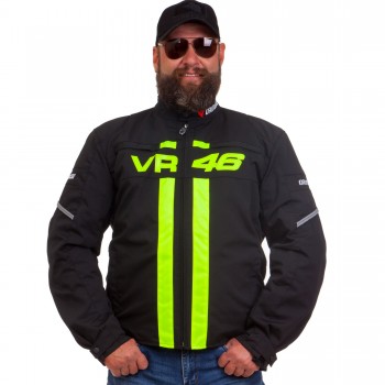 Мотокуртка с защитой DAINESE VR-46 M-L черный-салатовый
