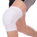 Наколенник баскетбольный короткий компрессионный с защитными накладками SP-Sport BC-0528 S-L 1шт Белый
