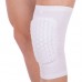 Наколенник баскетбольный короткий компрессионный с защитными накладками SP-Sport BC-0528 S-L 1шт Белый