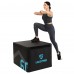 Бокс плиометрический тумба для кроссфита Плиобокс набор 4 бокса LiveUp LP8158 4шт 90х75х15/30/45/60см черный