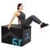 Бокс плиометрический тумба для кроссфита Плиобокс набор 4 бокса LiveUp LP8158 4шт 90х75х15/30/45/60см черный