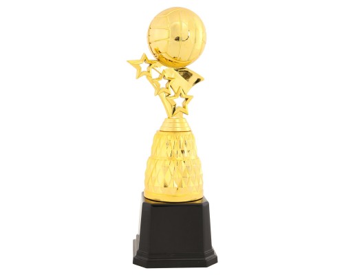 Фигура наградная спортивная SP-Sport Волейбольный мяч JZ2428A высота 27см золото