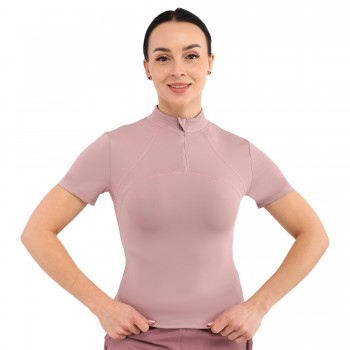 Футболка компрессионная на молнии женская SP-Sport JYWD018 S-XL Лиловый