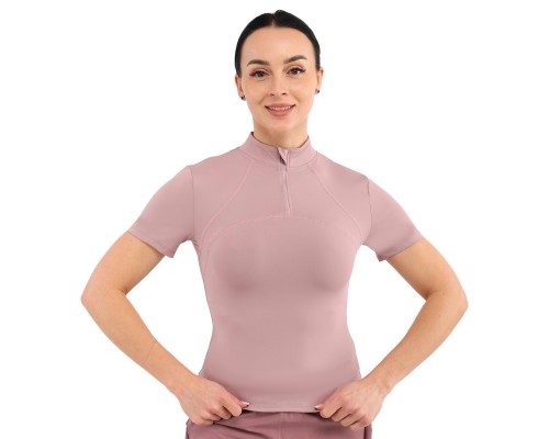 Футболка компрессионная на молнии женская SP-Sport JYWD018 S-XL Лиловый