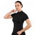 Футболка компрессионная на молнии женская SP-Sport JYWD018 S-XL Лиловый