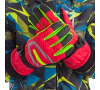 Перчатки горнолыжные теплые женские SP-Sport B-622 M-XL Розовый-салатовый