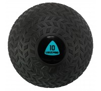 Слэмбол мяч набивной для кроссфита и фитнеса Slam Ball LiveUp LP8105-10 10кг черный