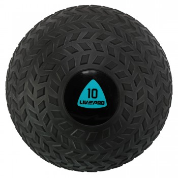 Слэмбол мяч набивной для кроссфита и фитнеса Slam Ball LiveUp LP8105-10 10кг черный