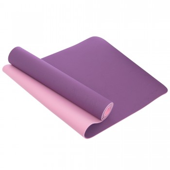 Коврик для йоги и фитнеса TPE SP-Planeta FI-3046 183x61x0,6см Фиолетовый-розовый
