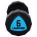 Гантели цельные профессиональные с полиуретановым покрытием LiveUp LP8003-6 2шт по 6кг черный-синий