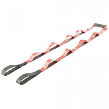 Лента стропа с петлями для растяжки Stretch Strap SP-Sport FI-0175 10 петель Серый-оранжевый