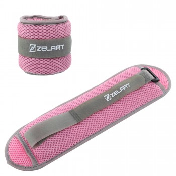 Утяжелители-манжеты водонепроницаемые Zelart FI-7210-1 2x0,5кг Розовый-серый Утяжелители-манжеты водонепроницаемые Zelart FI-7210-1 2x0,5кг Розовый-серый