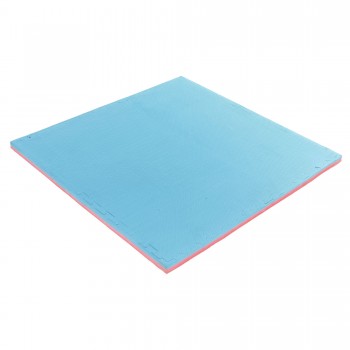 Мат для единоборств (ласточкин хвост, будо-мат, мат татами, мат пазл, мат даянг) SP-Sport C-1962 красный-синий