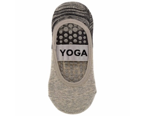 Носки для йоги и пилатеса с закрытыми пальцами нескользящие SP-Sport TA-4908 размер 36-41 Серый